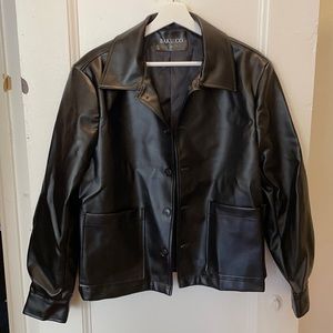 Vintage Vegan Leather Jacket